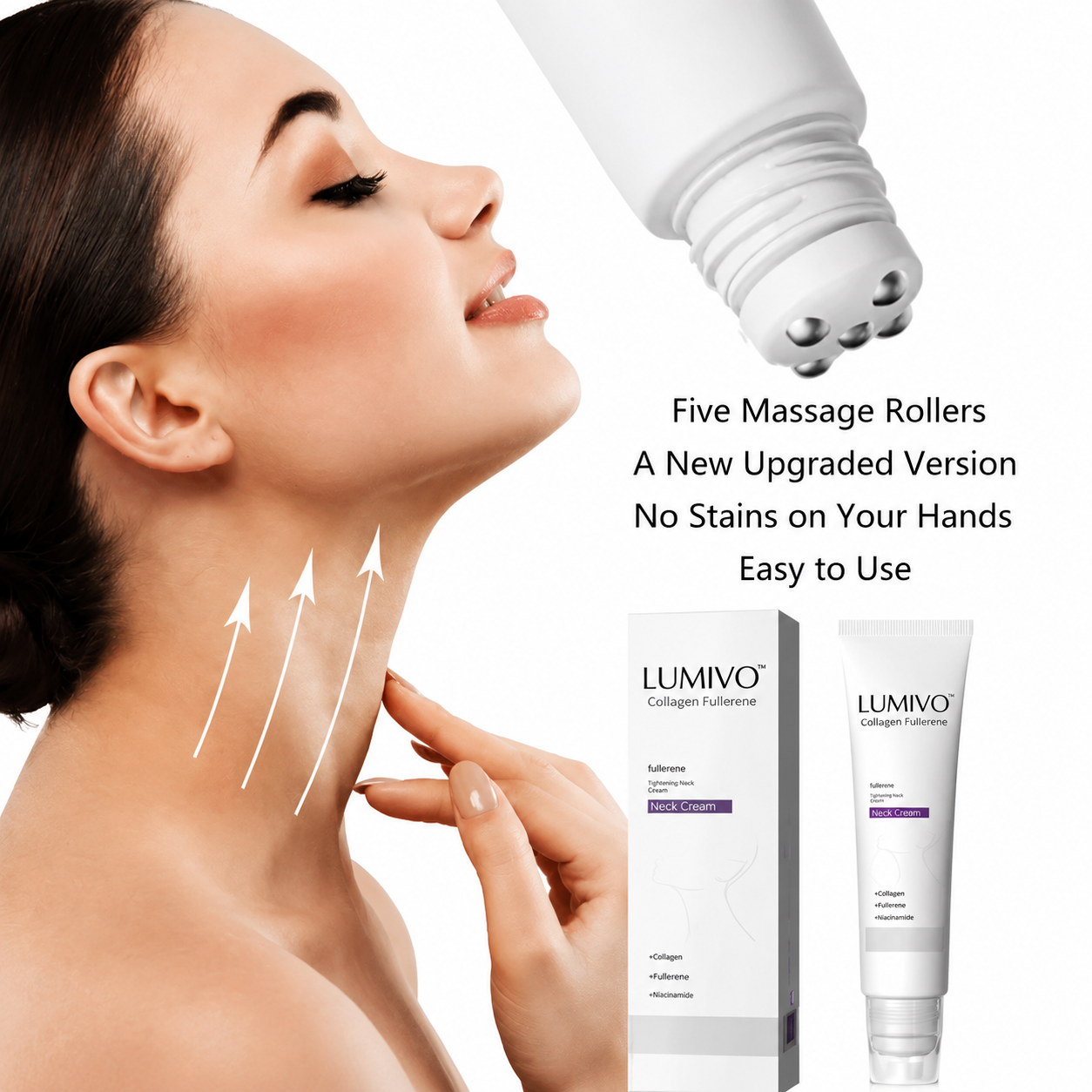 ✨ Instant Neck Lift Cream  — 🧴 Infused with Retinol & Hyaluronic Acid | Firms the Neck, Reduces Wrinkles & Double Chin