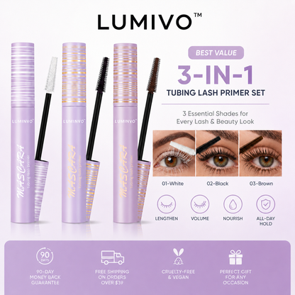 LUMIVO™ Eye Essentials Bundle | 10-Piece Waterproof Eyeliner + Lash Primer Set ✨ Lowest Price Online